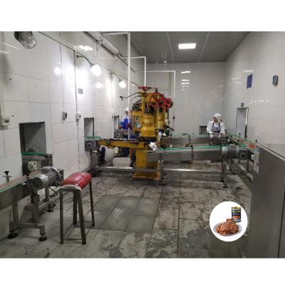 China Canned Beef Filling Capping Labeling Production Line Canning Canning Line Buffalo Fish Machine for sale