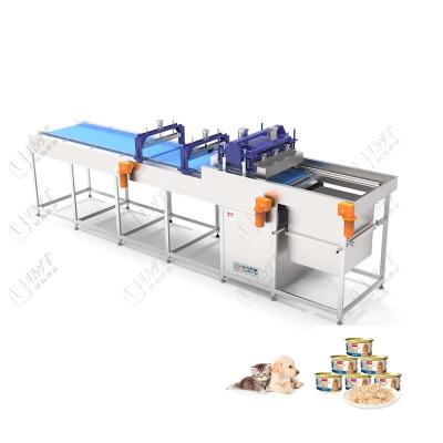 China High Efficiency Dog Food Making Canning Processing Line Tin Can Wet Pet Canned Filling Sealing Machine Food Machine for sale