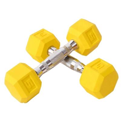 China Universal Promotional Commercial Home Use Hex Or Rubber Octagon Gym Dumbbell Weight Set for sale