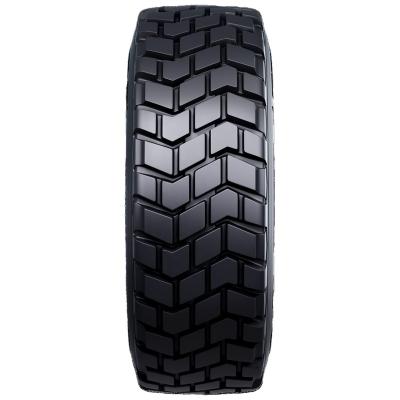 China Rubber and steel 365/80R20 335/80R20 MILITARY RADIAL TRUCK TIRE  MPT TBR RUN-FLAT for sale