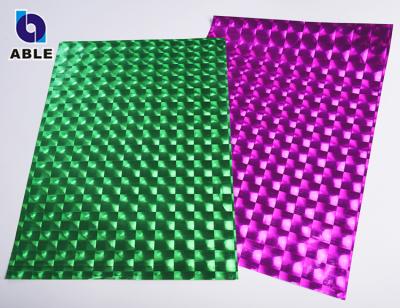 China Waterproof Colorful A4 Size 3D Cat Eye 3D Laminating Film Self Adhesive Cold Paper for sale