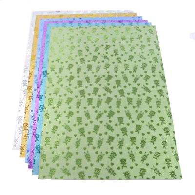 China Wholesale Waterproof High Quality Flower Paper Gift Wrapping Glitter Wrapping Paper for sale