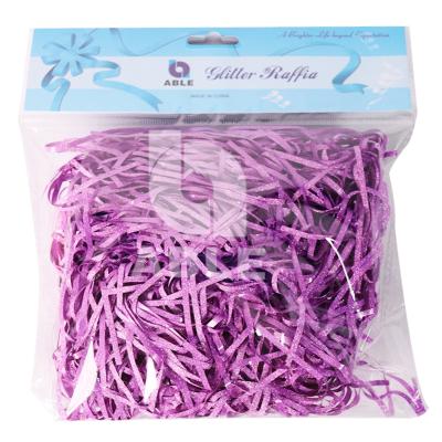 China Wholesale Waterproof PP Glitter Raffia Red Paper Shredded Paper Filler For Packing Basket Filler Decoration for sale