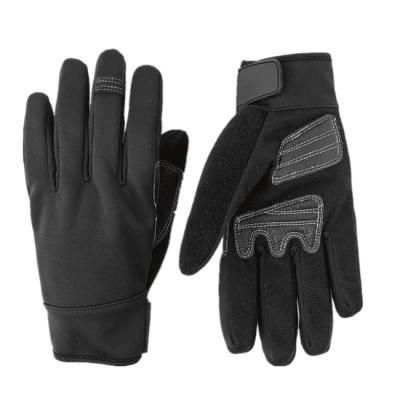 China Warm Plain Ski Softshell Snowboarding Waterproof Mens Winter Cycling Gloves for sale