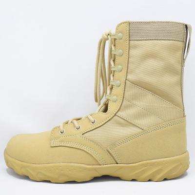 China 2022 Hot Selling Oxford Cloth Desert Tactical Boots Sand Military Boots Breathable High Quality for sale