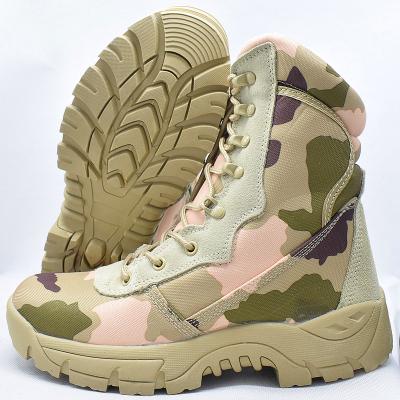 China Outdoor Sports Breathable Military Camouflage Men Slip Non Hiking Desert Boots for sale