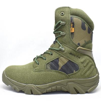 China Oxford Cloth Safety Fashion Style Jungle Green Army Camouflage Strong Military Boots for sale