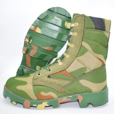 China Oxford Cloth Military Approved Comfort Durability Smooth Cow Leather Army Boots For Soldiers for sale