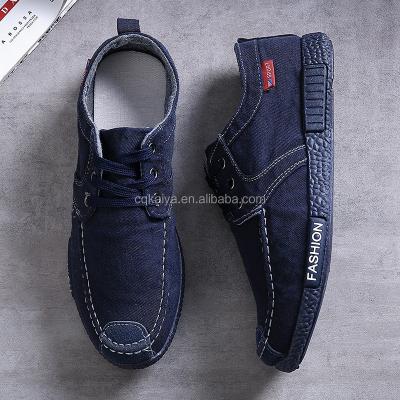 China Cushioning denim canvas shoes for men for sale