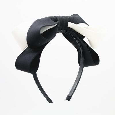 China Girls Fashion Headbands New Spring and Summer Big Bow Headband Girls White Headband Accessories for sale