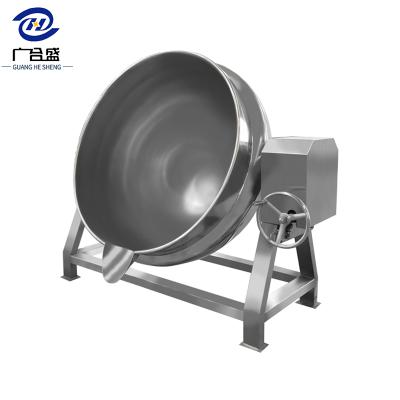 China Vegetable processing plant manufacturers direct selling industrial coated heating coated kettle for cooking food for sale