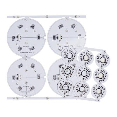 China Máscara blanca solo PCBs echado a un lado de aluminio SMT de la soldadura para la iluminación del LED en venta