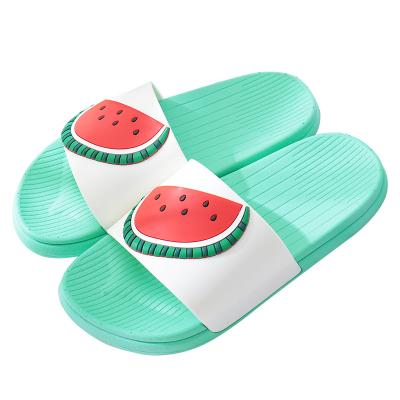 China Fashion Trend Customized Jelly Slippers For Women Casual Branded Logo Soft Fruit Non Slip for sale