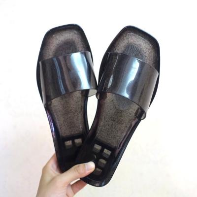 China Fashion Trend Crystal Flat Woman Summer Womens Ladies Beach Casual Slippers for sale