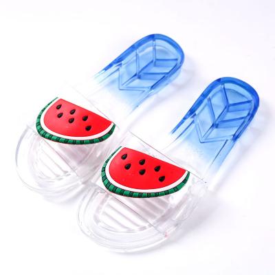 China Cute Transparent Clear Slipper Of The Summer Parent-child Sandals Of The Bathroom Printed Female Children New for sale