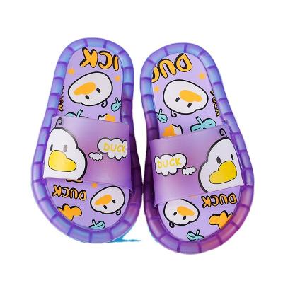 China Four Seasons Kid Breathable Soft Luminous Printing Multicolor Girls Beach Summer Slipper Glow In The Dark for sale