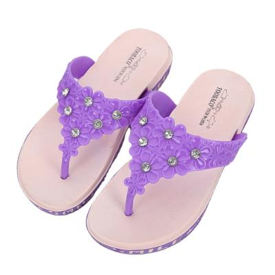 China Breathable Soft Comfortable Multiple Color Outdoor Summer Custom Indoor Flip Flops Slippers For Kids for sale