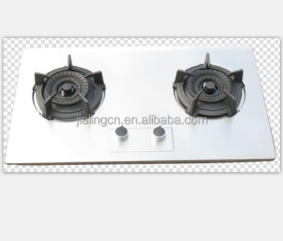 China Stainless Steel Patented Two Burner Stainless Steel Gas Stove for sale