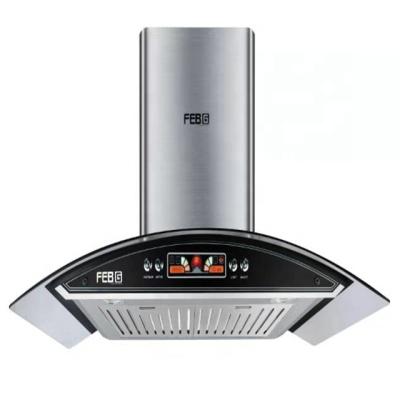 China Wall Mounted Hotel Stainless Steel Small Range Hood With Led Display for sale