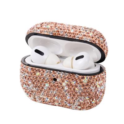 China For New Earphone Bling Rhinestone Diamond Dustproof Sparkling Diamond Earphone Case for sale