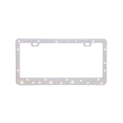 China NO SIZE Quality USA Cut Rhinestone Bling License Plate Frame For Wife Gifts for sale