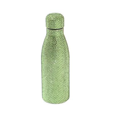 China Automotive Diamond Water Bottle, Diamond Encrusted Stainless Steel Thermos 12/17/25 Ounce, Ladies Glitter Water Bottle, Silver, 350ml for sale