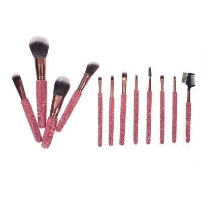 China Angular Blush Eom Diamond Makeup Brush Set Fashion Makeup Brush Set for sale