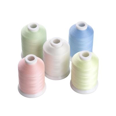 China 120D/2 Abrasion-Resistant, 150D/2 100%Glow in Dark Filament Polyester Embroidery Thread for sale