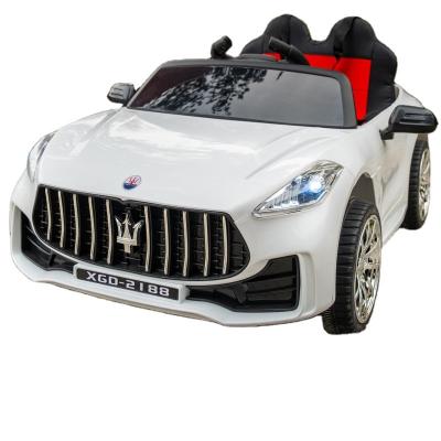 China Ride On Toy Children's Electric Car Can Sit Swing Baby Car Four-wheel Electric Toy Car Electric Buggy Remote Control Double Drive for sale