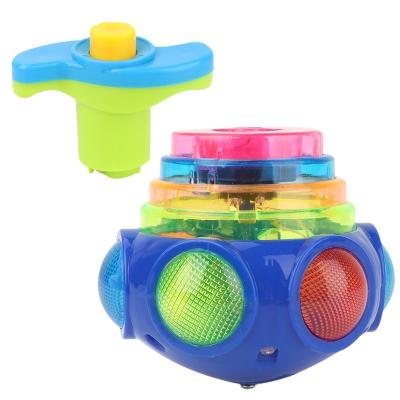 China Sounding explosive children's luminous toys, light music, gyro rotation toys wholesale for sale