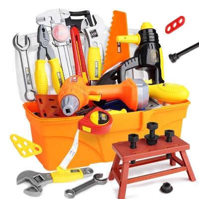 China Wholesale Screw Children's Electric Drill Repair Assembly Puzzle Maintenance Tool 2022 Boy's Toolbox Toy Set for sale