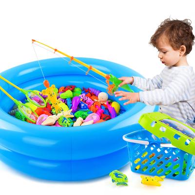 China Petri Heil Best Seller Baby Magnetic Fishing in Water Kids Fishing Set Pool Toy for sale