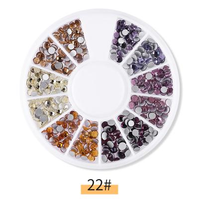 China Widly Ways 22 Types Mixed Colored Chameleon Nail Stones SS4-SS16 Stones Crystal Diamond For Nail Art Decoration 3D Manicure for sale