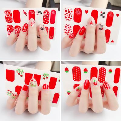 China Hot Nail Art Sticker Girls Nail Beauty Wholesale Sticker Girls Full Coverage Fashion Sticker New for sale