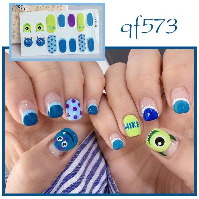 China Finger Nail For Nail Art Painting Animal Nail Art Nail Art Water Decal Wraps Full Cover Sticker OEM Cute Little Cartoon Smile Child Nail Decals bear for sale