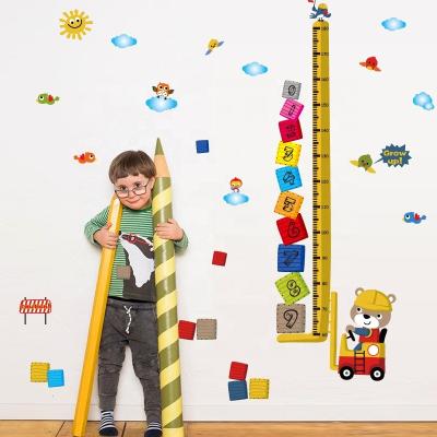 China No Remaining Residue Children Growth Chart Wall Decal Kids Sticker Creative Size SK9221 for sale