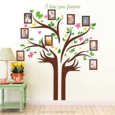 China No Other Residue Modern Decor HM94001 Family Tree Photo Frame Wall Sticker Home Bedroom TV Home Bedroom TV Removable Deca Wall for sale