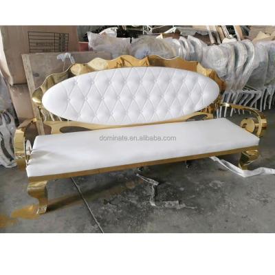 China Modern luxury newlyweds Wedding Sofa Wedding Stage sofas dreamy wedding one shop stainless steel for sale