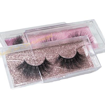 China Wholesale Premium Crisscross 25Mm 3D Mink Eyelashes With Custom Packaging for sale