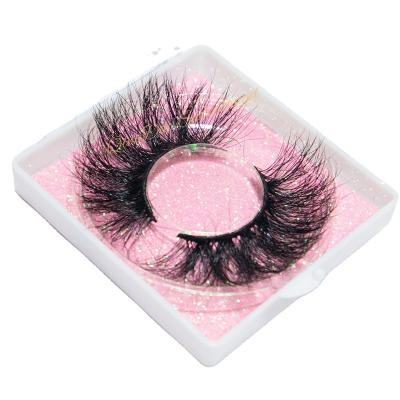 China Handmade Black Crisscross Mink Strip Eyelashes Wholesale Individual Extension for sale