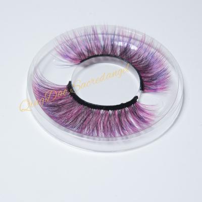 China Best Seller Best Quality Crisscross Individual Extension Colored Mink Eyelashes for sale