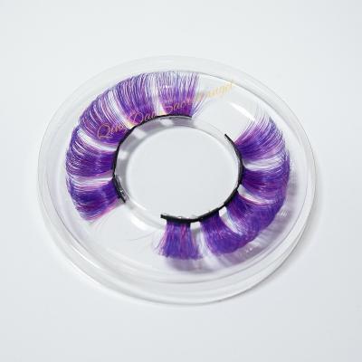 China China Package Custom Plastic Crisscross Cotton Strip Natural False Eyelashes for sale