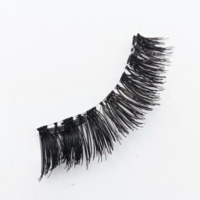 China Wholesale Feather Flatness Factory False Eyelash Adhesive Magnetic Absorption Eyelash Natural Dense for sale