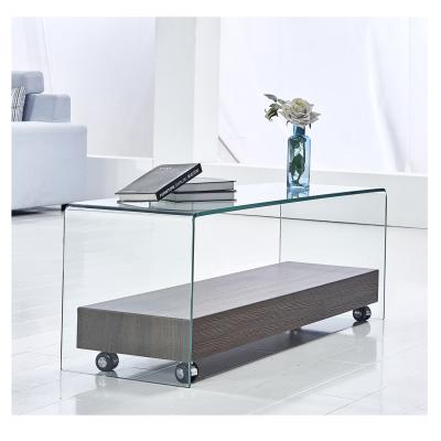 China Buying Tempered Glass Floating TV Stands Modern Cabinet Wood Furniture for sale