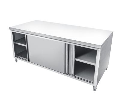 China Stainless steel 201 Hor selling type kitchen work table Cabinet work table for kitchen stainless steel work table for restaurant for sale