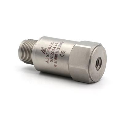 China Strong Performance A36D50AC Type 4-20mA Piezoelectric Vibration Transmitter Anti-interference Dynamic Current Accelerometer For Industrial Monitor for sale