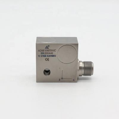 China Three-way output three-dimensional accelerometer A26F100T01C IEPE vibration acceleration industrial sensor for sale