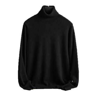 China Breathable Solid Color Hoodies Business Clothes Plus Size Mens Hoodies Sweatshirts Turtle Neck Wool Sweater for sale