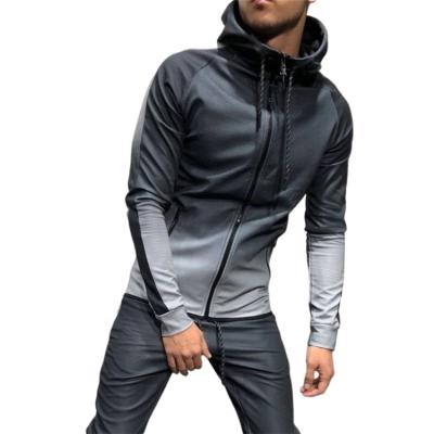 China New Fashion QUICK DRY Design Gradient Zipper Casual Cardigan Hip Hop Sports Mens Sweater for sale