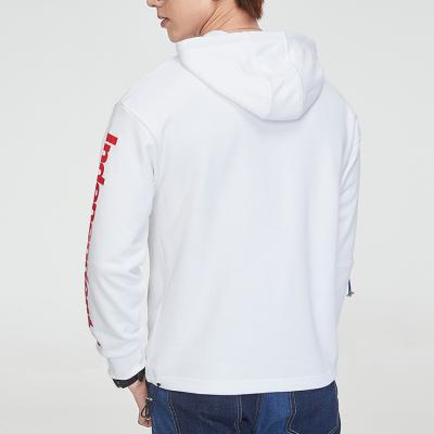 China Custom Logo Anti-Wrinkle Cotton Drop Shoulder Hot Selling Embroidered Quick Dry 100% Breathable Anti-pilling Hoodie for sale